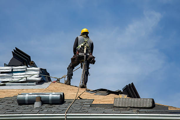 Professional Roof Replacement technician working in West Camp, NY